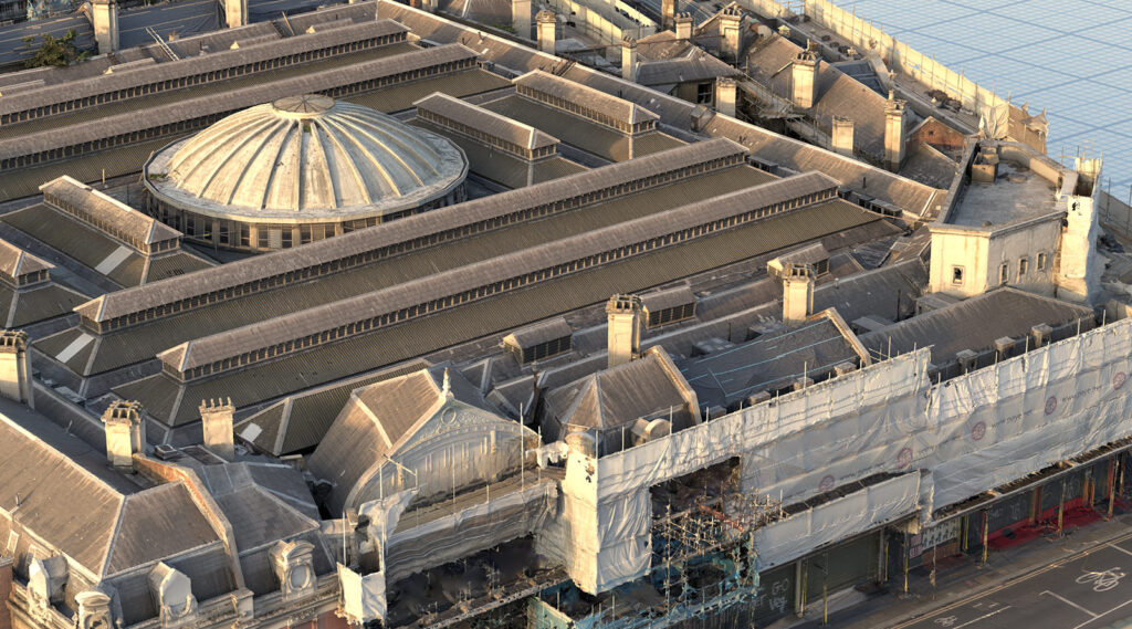 Smithfield Market renovation laser scan survey